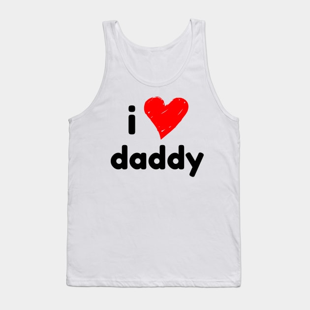 I heart love daddy - Baby Kids Onesie Tank Top by Tees_N_Stuff